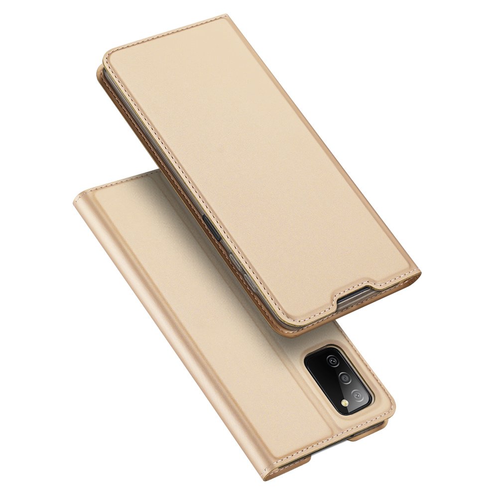 Dux Ducis Skin Pro knygos tipo dėklas Samsung Galaxy A03s auksinis