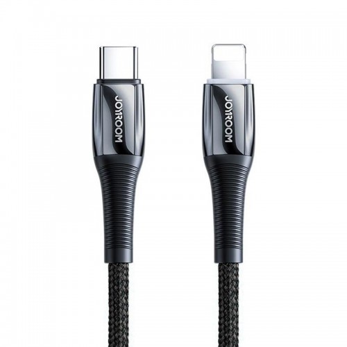 USB laidas Joryoom S-1224K2 juodas Type-C / Lightning 120cm (iki 20W)