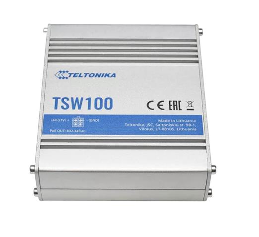 Komutatorius TELTONIKA TSW100 PoE+ 4 prievadų 120W