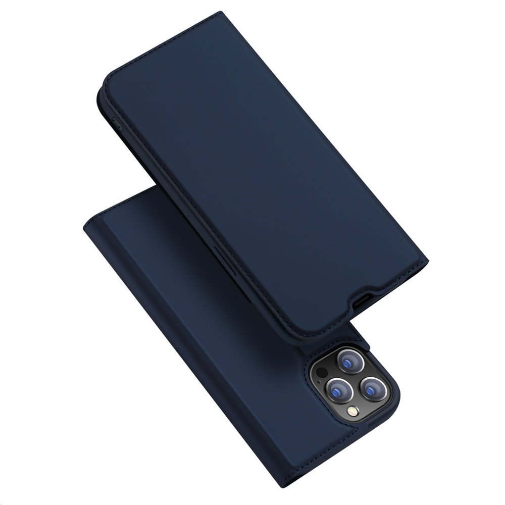 Dux Ducis Skin Pro knygos tipo dėklas telefonui iPhone 13 Pro Max mėlynas