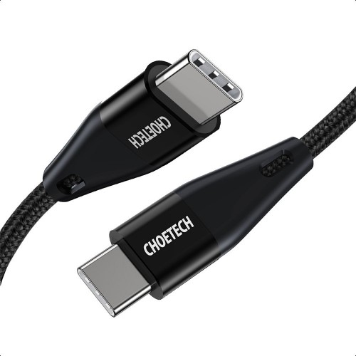 USB laidas Choetech XCC-1003 juodas Type-C / Type-C 120cm