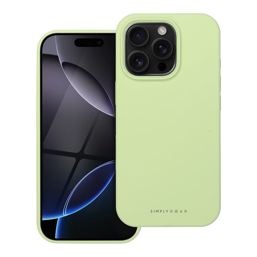 ROAR dėklas CLOUD SKIN telefonui IPHONE 16 Pro šviesiai žalias