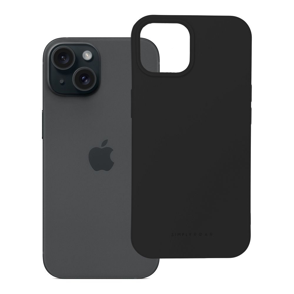 ROAR dėklas SPACE iPhone 15, juodas