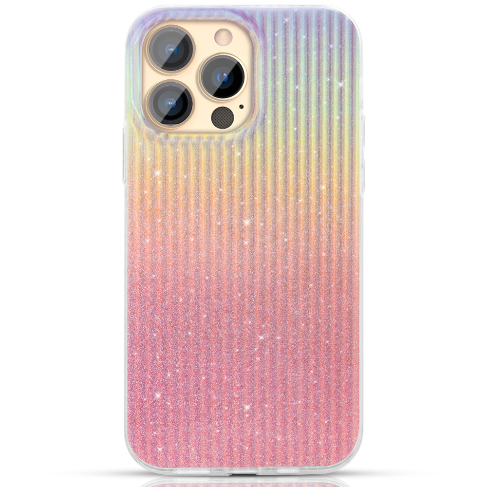 Kingxbar Travel Series prabangus elegantiškas dėklas telefonui iPhone 13 Pro oranžinis (Saulėlydis)