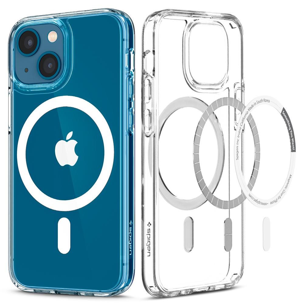 Spigen Ultra Hybrid Mag dėklas su MagSafe iPhone 13 - baltas