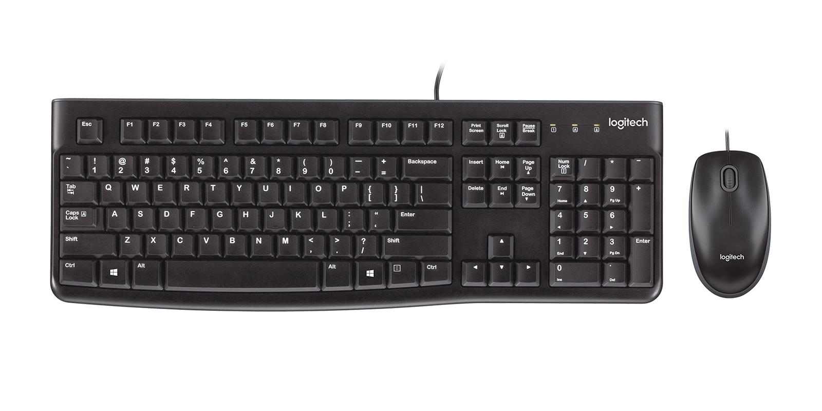 Logitech MK120 klaviatūra + pelė rinkinys juodas 920-002562