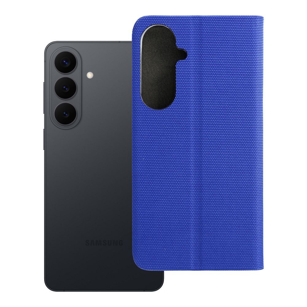 SENSITIVE knyginis dėklas telefonui SAMSUNG S26 Edge šviesiai mėlynas