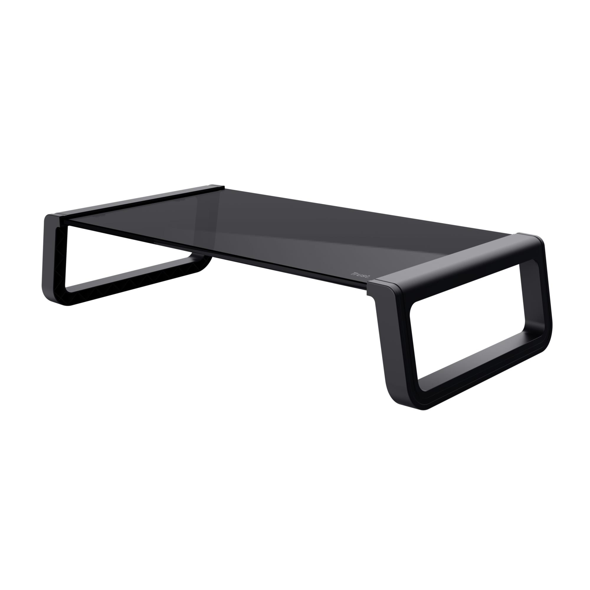 TRUST MONTA stiklinis monitoriaus stovas juodas 25271