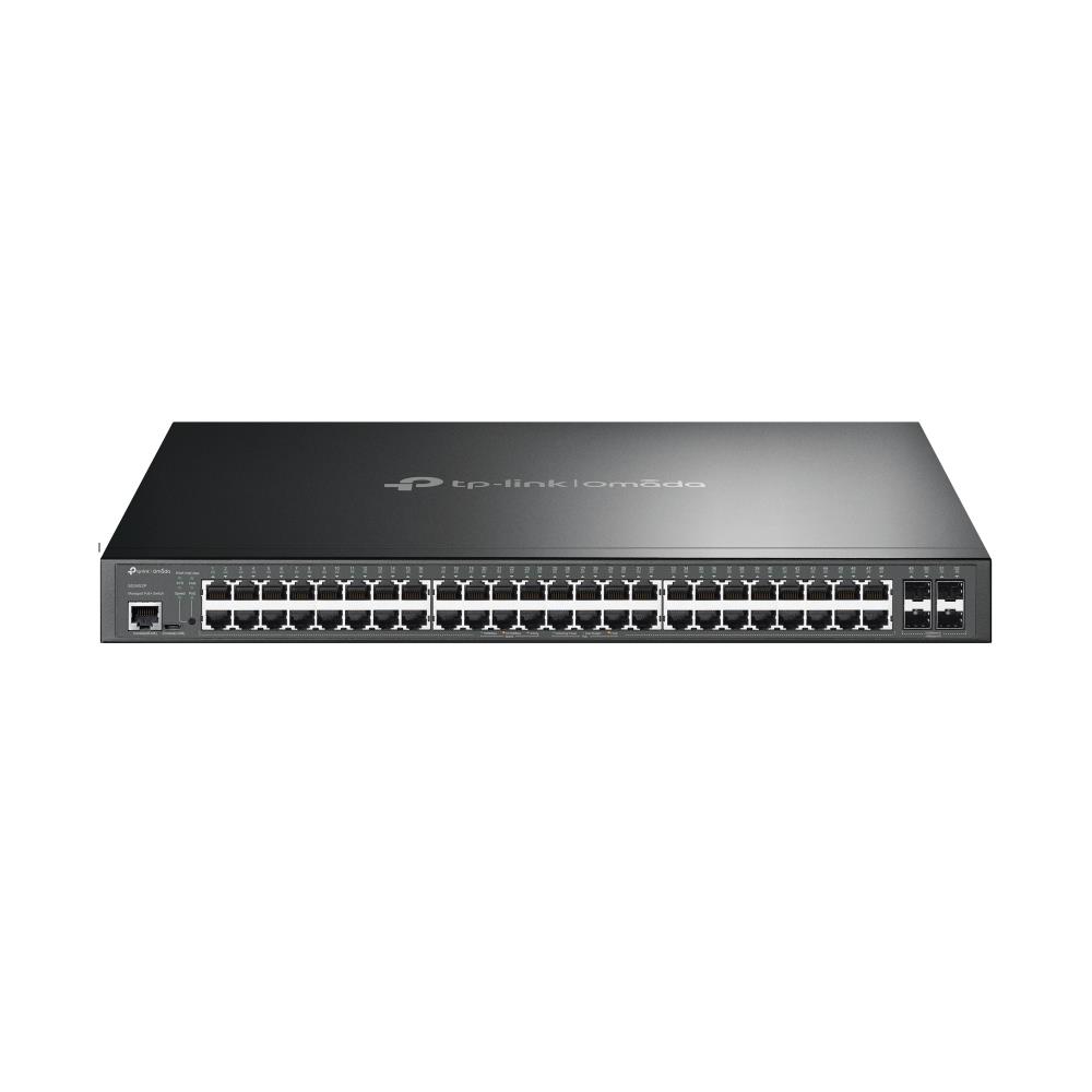 Komutatorius TP-LINK Omada TL-SG3452P L2+ 48x10/100/1000Base-T 4xSFP PoE+ 48 prievadų 384W