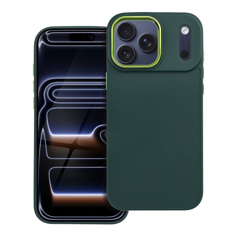 FRAME dėklas telefonui IPHONE 17 Pro Max žalias