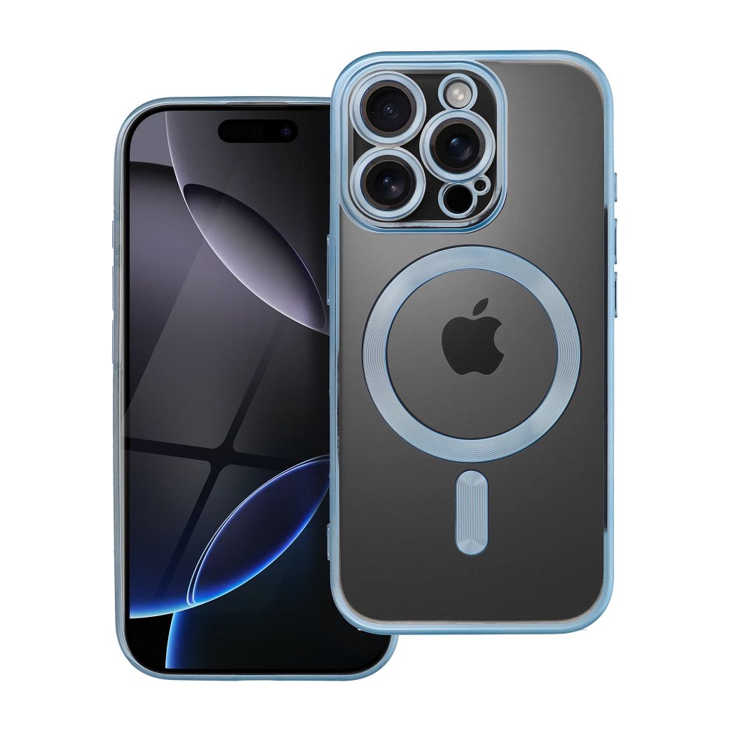 ELECTRO MAG COVER dėklas telefonui suderinamas su Magnetiniu IPHONE 16 Pro mėlynas