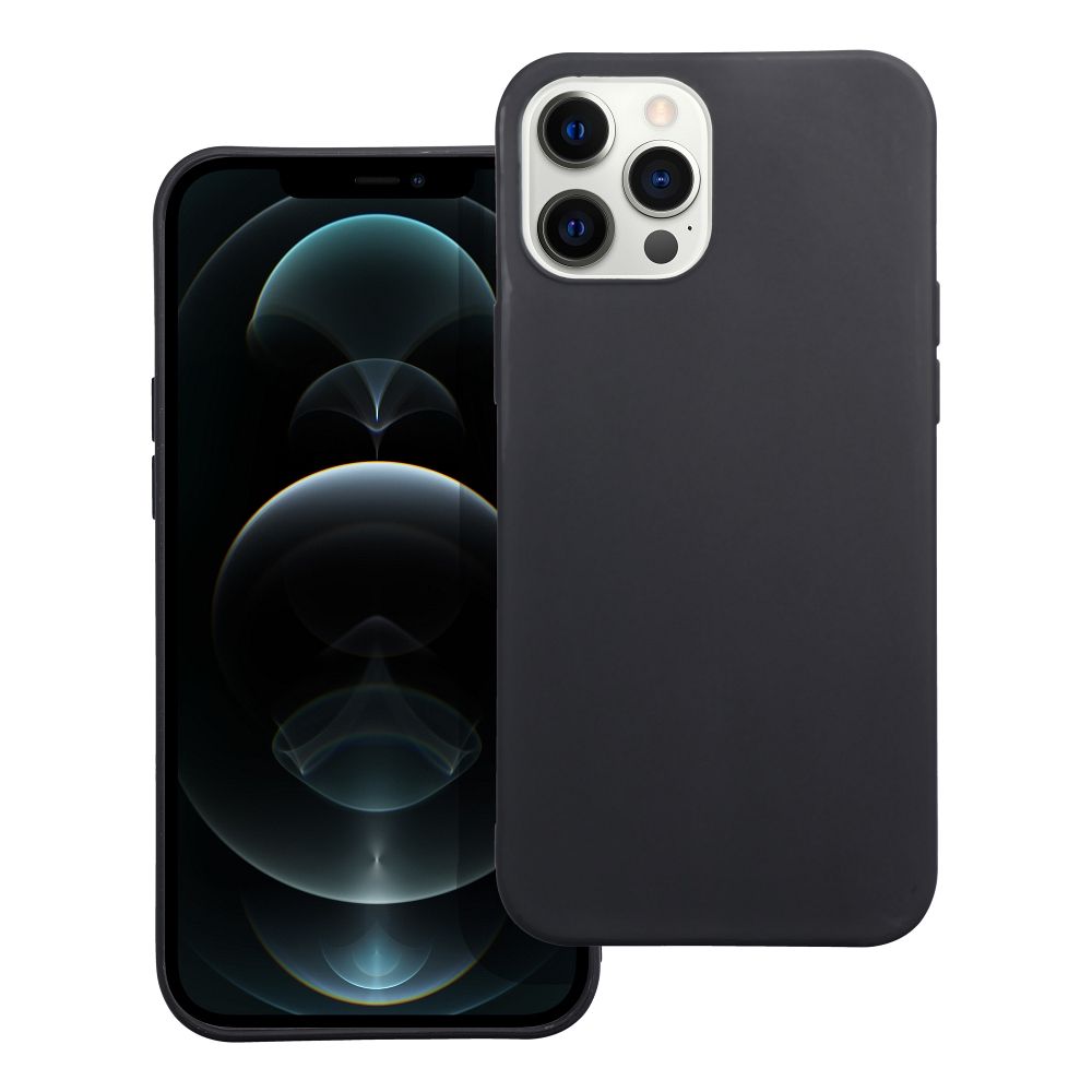 Matinis dėklas telefonui IPHONE 12 Pro Max juodas