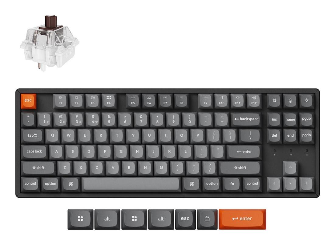 Belaidė klaviatūra KEYCHRON K8 Max RGB juoda