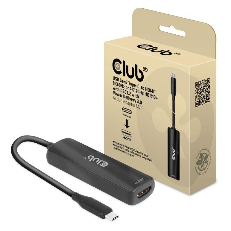 I/O adapteris USB-C į HDMI M/F CAC-1588 Club3D