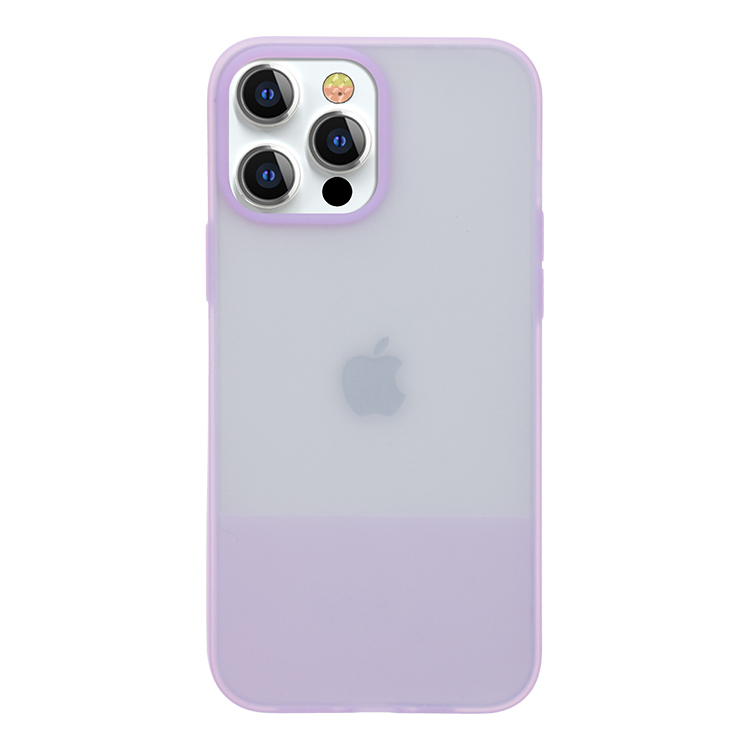 Kingxbar Plain Series dėklas telefonui iPhone 13 Pro Max silikoninis dėklas violetinis