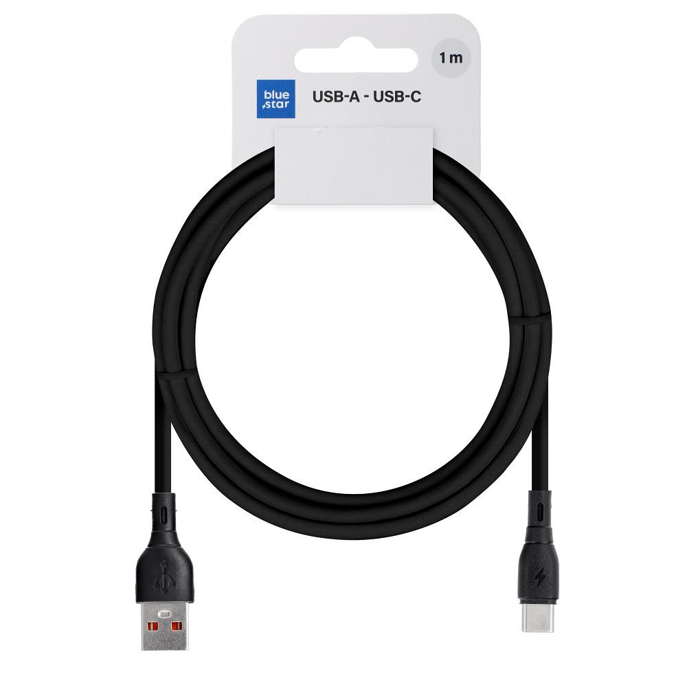 Kabelis BLUE STAR ECO USB A į Type-C PJ68-25-3 1 m juodas