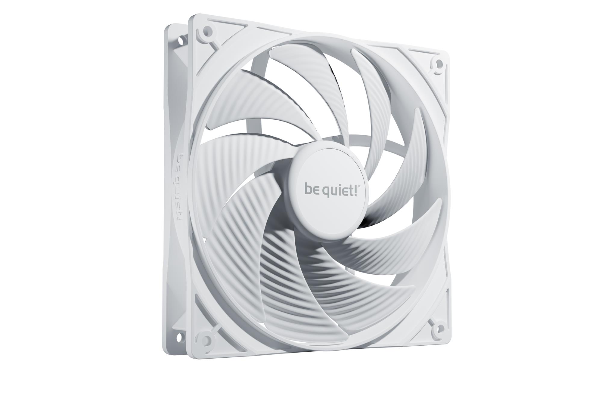 Be Quiet korpuso ventiliatorius 140mm Pure Wings 3 baltas PWM greitas BL113
