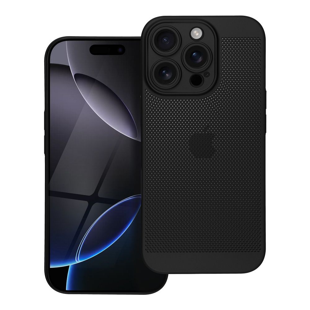 BREEZY dėklas telefonui IPHONE 16 Pro juodas