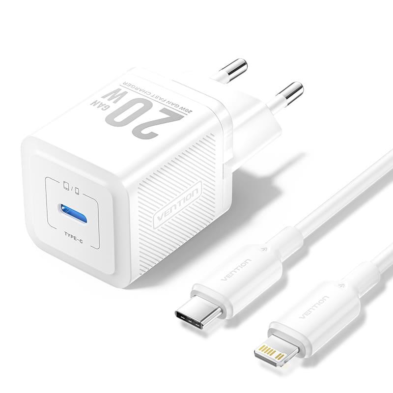 Vention TZ-FEPW0-EU-02 sieninis USB-C telefono įkroviklis 20W