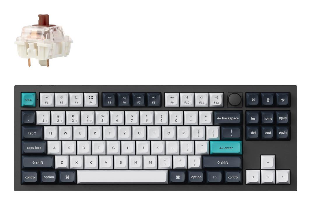 Belaidė klaviatūra KEYCHRON Q3 Max RGB Carbon Black Q3M-M3