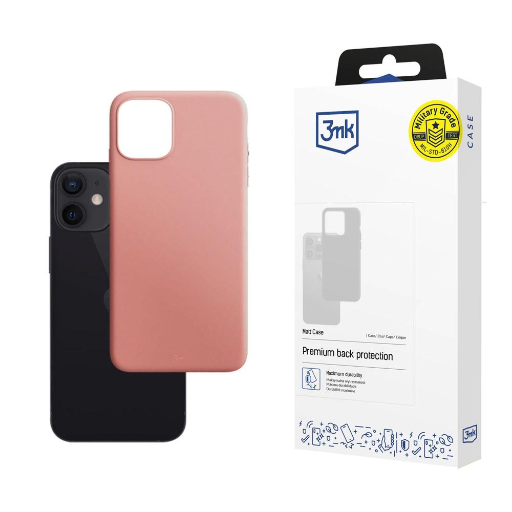 3mk Matt Case matinis dėklas iPhone 12 mini - rožinis
