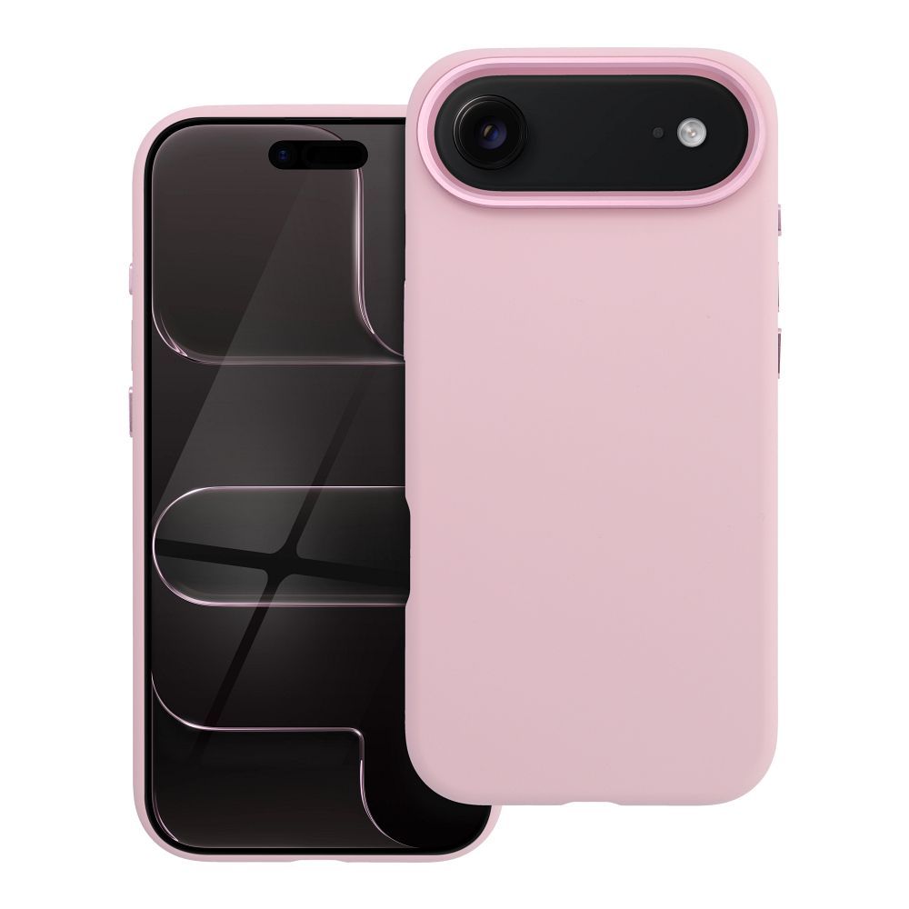 Dėklas telefonui IPHONE 17 Air Forcell F-Protect Frame Premium suderinamas su Magsafe rožinis