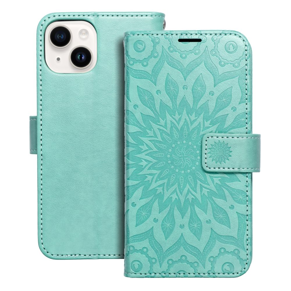 MEZZO dėklas telefonui IPHONE 14 mandala sapnų gaudyklės violetinės spalvos