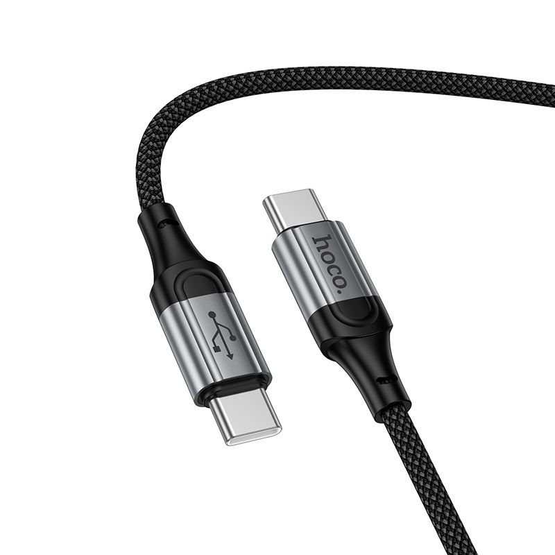 Kabelis USB C į USB C Hoco PD 60W 1,5 m X121 juodas
