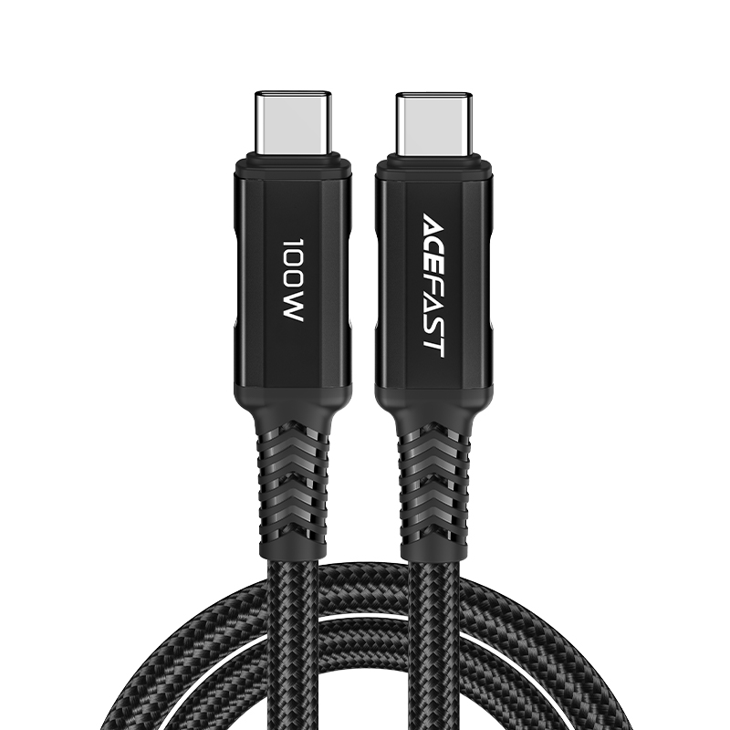 Acefast C4-03 Black USB-C - USB-C PD QC кабель 100W 5A 480Mb/s 2m - черный