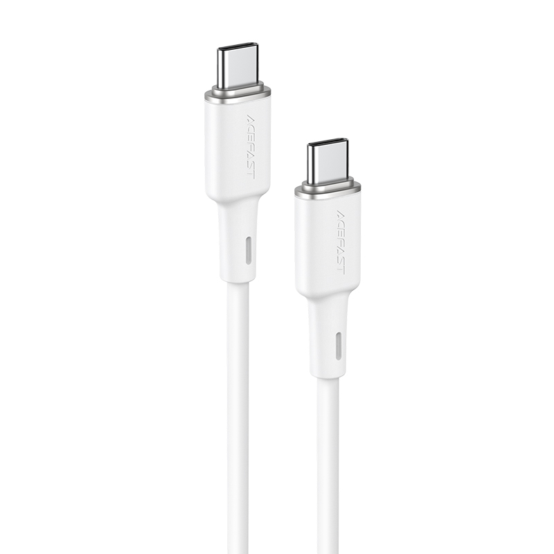 Acefast C2-03-CC USB-C - USB-C PD QC kabelis 60W 3A 480Mb/s 1.2m - baltas