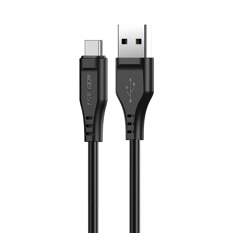 USB kabelis Acefast C3-04 USB-A to USB-C 1.2m juodas