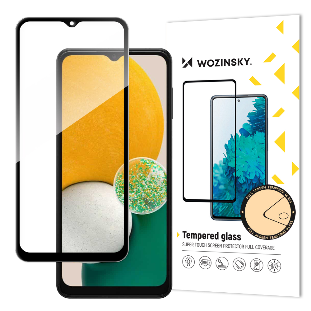 Защитное стекло для экрана "Wozinsky 5D Full Glue" Samsung A135/A137 A13/A136 A13 5G/A235 A23 4G/A236 A23 5G чехол-футляр черный