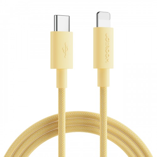 USB laidas Joyroom S-2024M13 geltonas Type-C / Lightning 200cm (iki 20W)