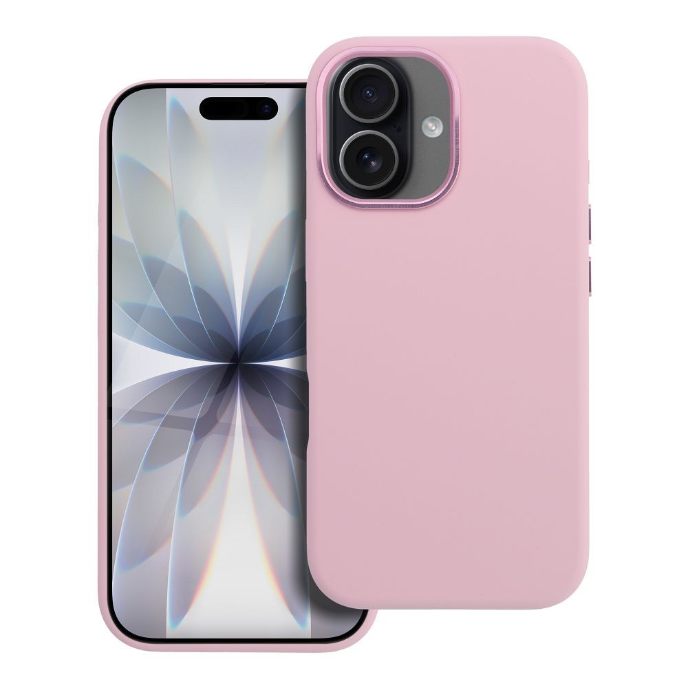 Dėklas telefonui iPhone 17 Forcell F-Protect Frame Premium suderinamas su Magsafe rožinis