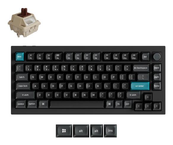 Belaidė klaviatūra KEYCHRON Q1 Ultra Black Q1U-M3