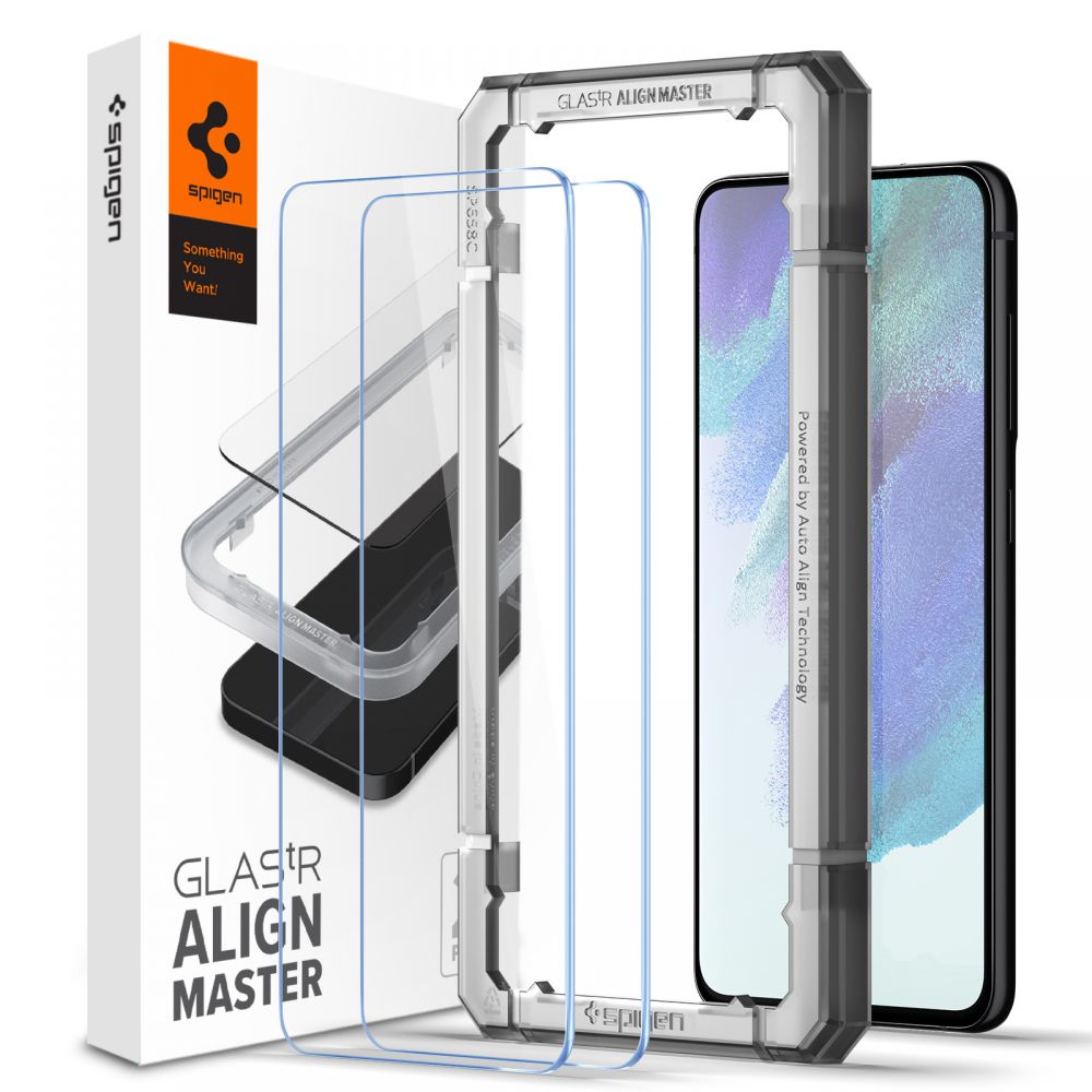 Spigen ALM Glas.tR grūdintas stiklas Samsung Galaxy S21 FE - 2 vnt.
