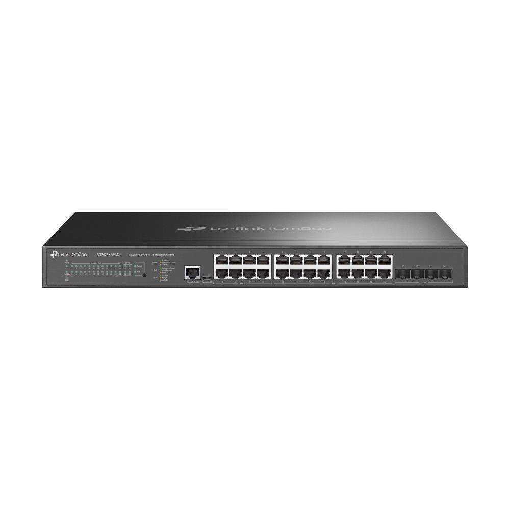 Komutatorius TP-LINK Omada SG3428XPP-M2 24x2.5GbE 4xSFP+ PoE+ 16 prievadų 500W