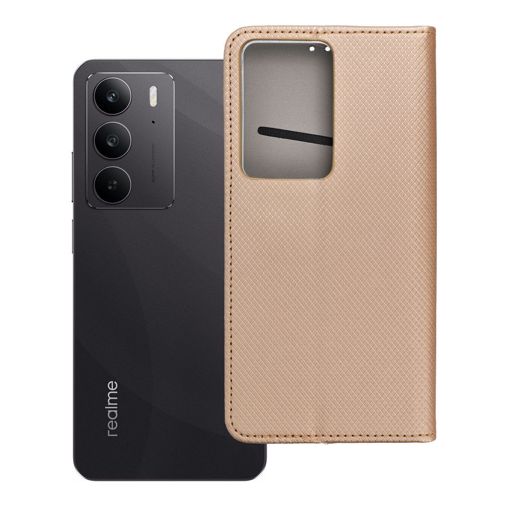 Flip case for Realme C75 Smart Case Book gold