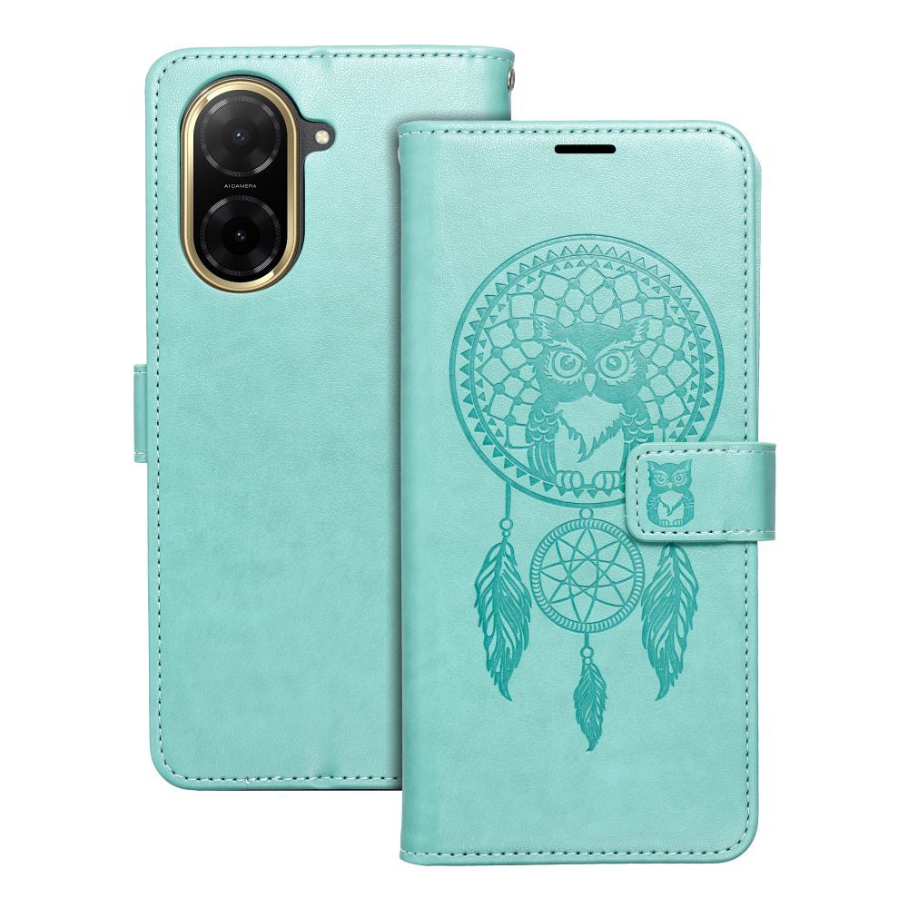 MEZZO knyginis dėklas telefonui XIAOMI Redmi A5 (173,3 x 79,4 x 8,26) sapnų gaudyklė žalia