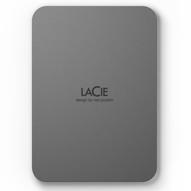 Išorinis HDD LaCie Mobile Drive Secure 4TB USB-C pilkas STLR4000400