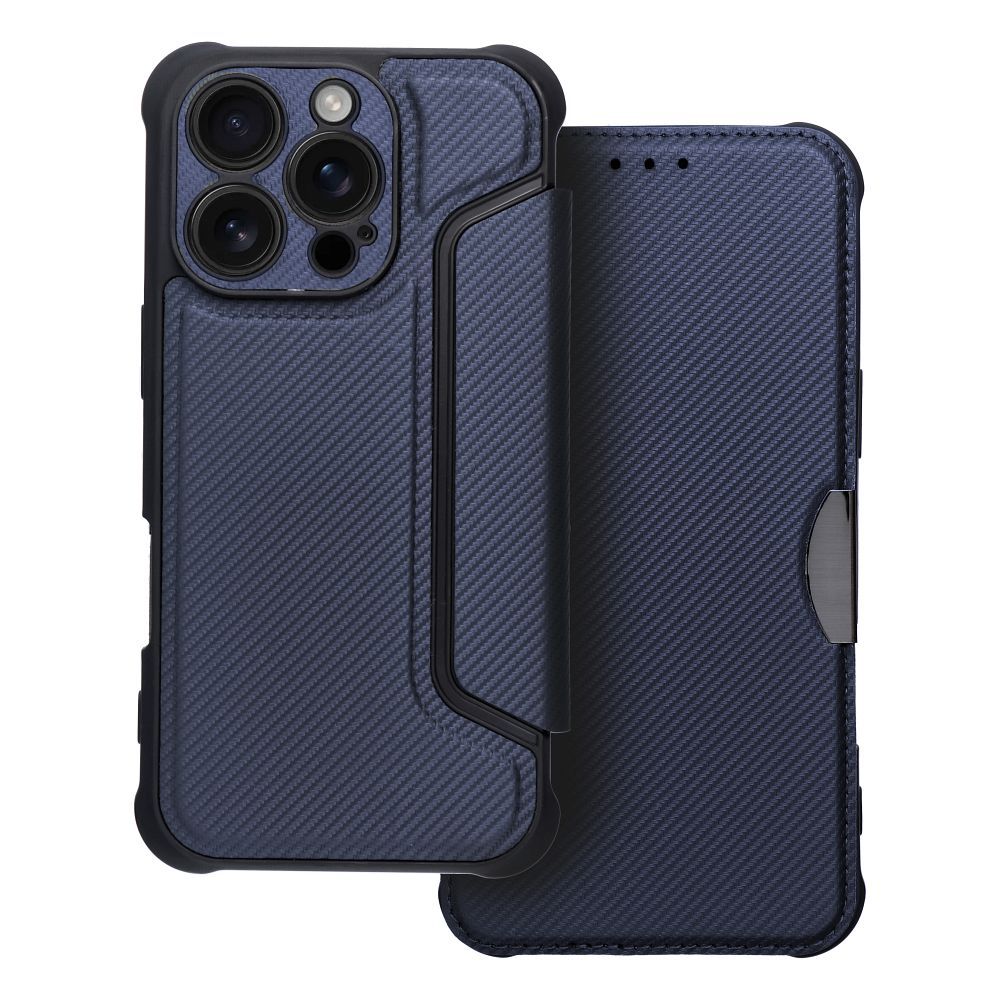 RAZOR knygos tipo dėklas telefonui IPHONE 16 Pro mėlynas
