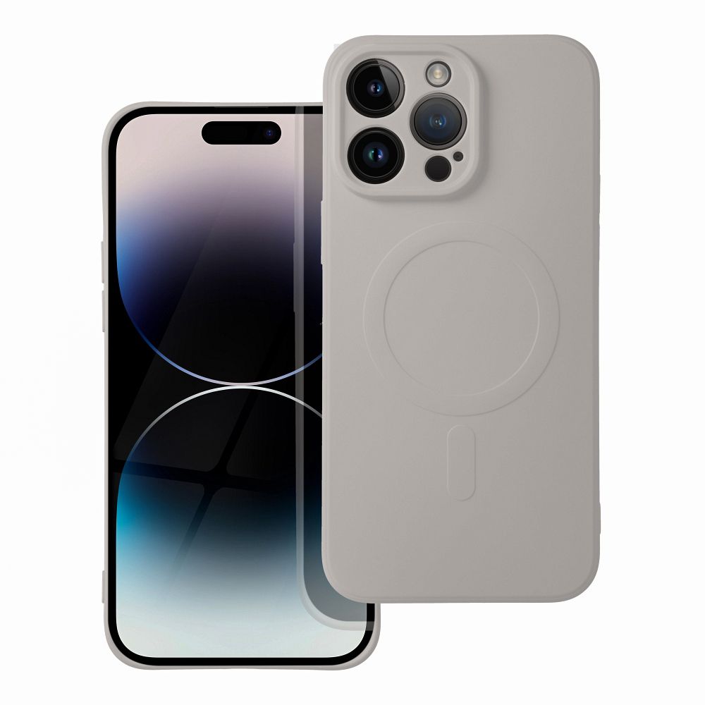 SILIKONINIS MAG DANGTELIS, suderinamas su MagSafe, skirtas SAMSUNG A37, pilkas titaninis