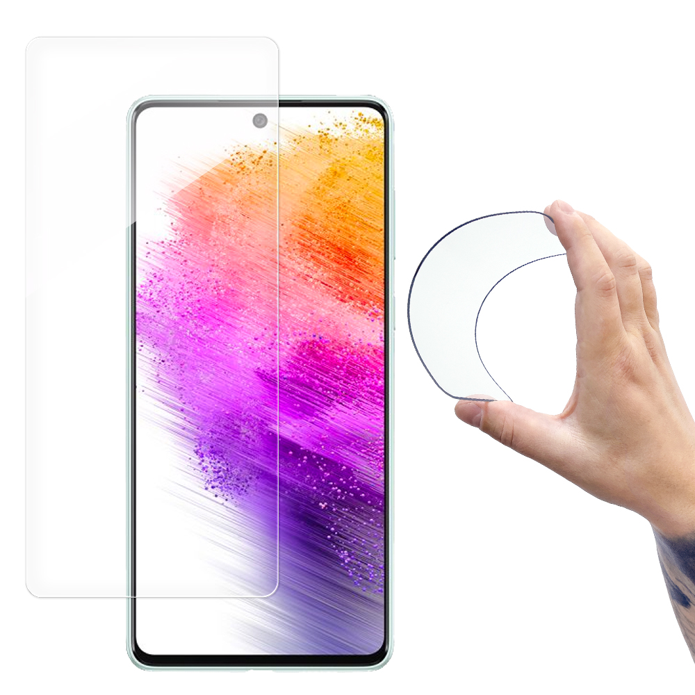 Wozinsky Nano Flexi Hybrid lankstus stiklo plėvelė Samsung Galaxy A73 grūdintas stiklas