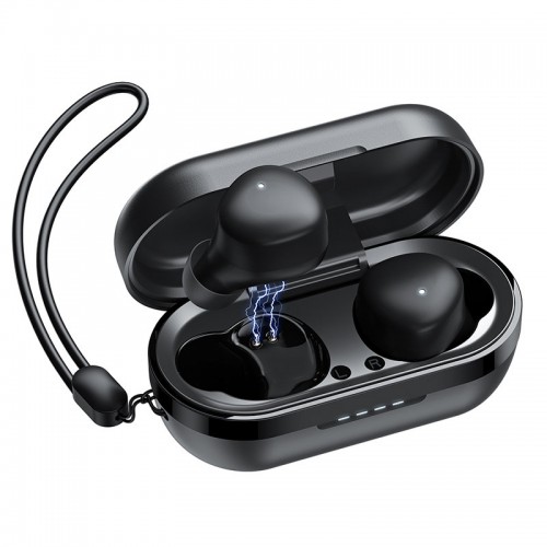 Bluetooth laisvų rankų įranga Joyroom JR-TL1 Pro juoda (Bluetooth 5.1 / atspari vandeniui IPX7)
