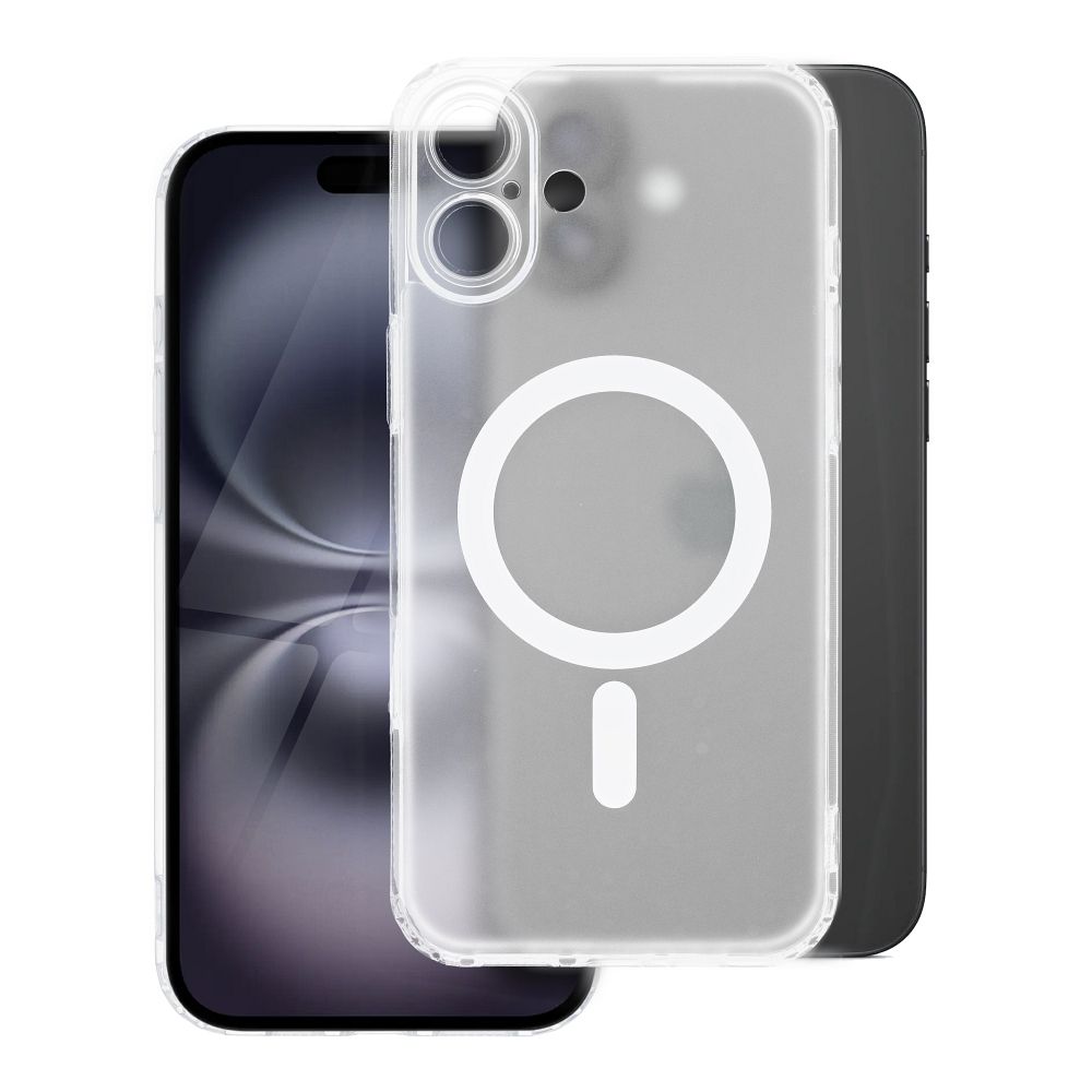 FROST MAG COVER dėklas telefonui su kameros apsauga, suderinamas su MagSafe, skirtas IPHONE 11 Pro, šerkšninė skaidri
