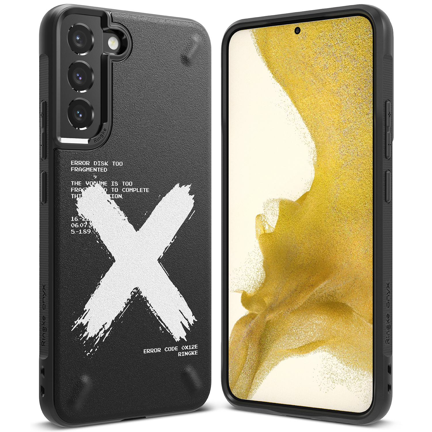 Ringke Onyx Design patvarus dėklas telefonui Samsung Galaxy S22 + (S22 Plus) juodas (X)