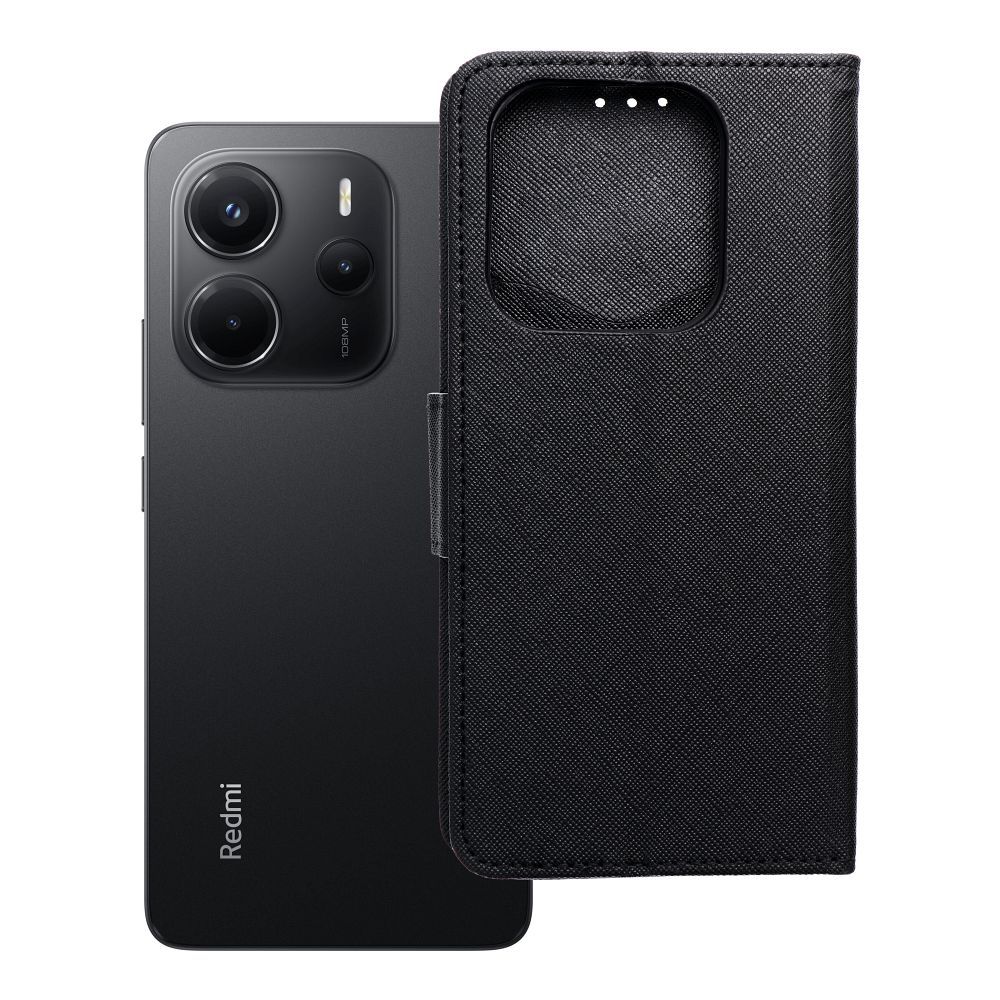 FANCY Dėklas telefonui XIAOMI Redmi Note 14 4G juodas