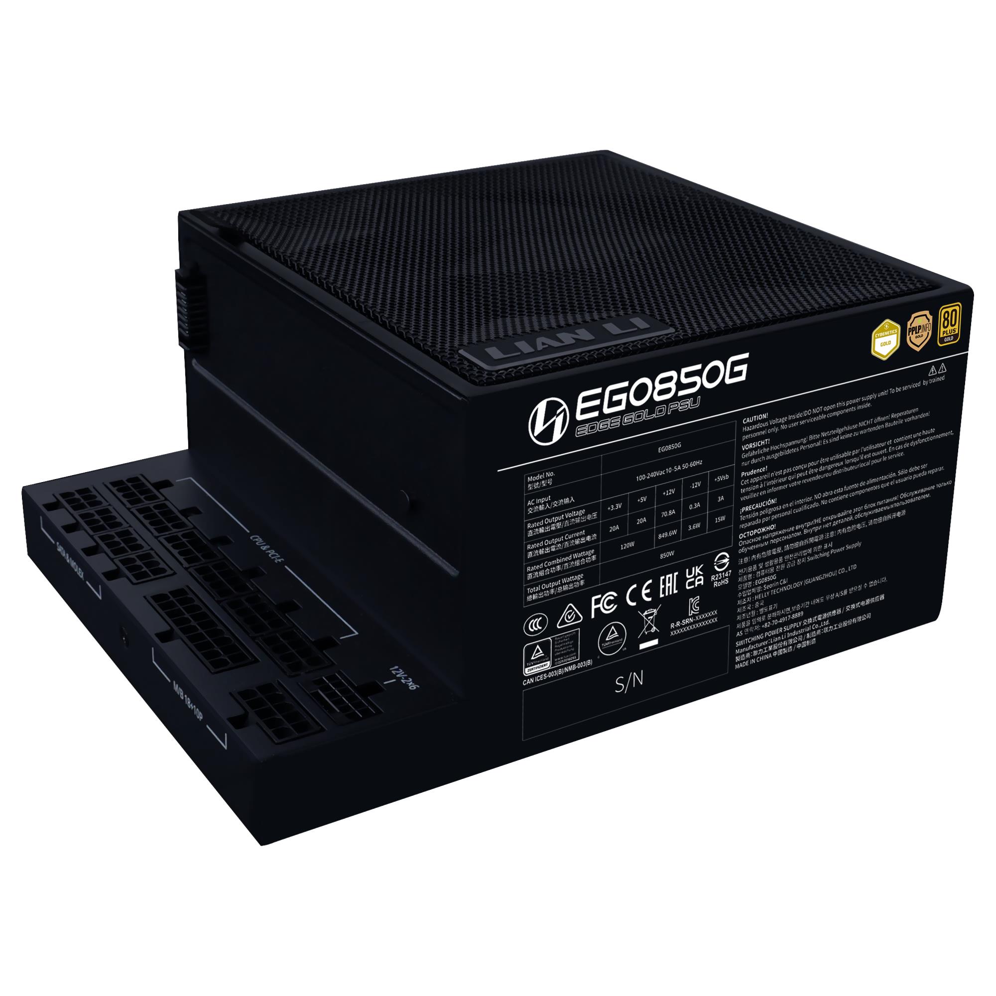 Maitinimo šaltinis Lian Li Edge Gold 850W 80 Plus Gold G9P.EG0850G.B000.EU