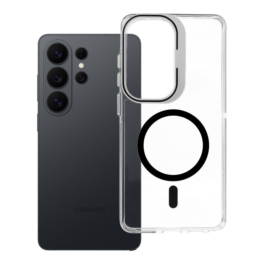 LENS MAG COVER dėklas, suderinamas su MagSafe, skirtas SAMSUNG S26 Ultra juodas