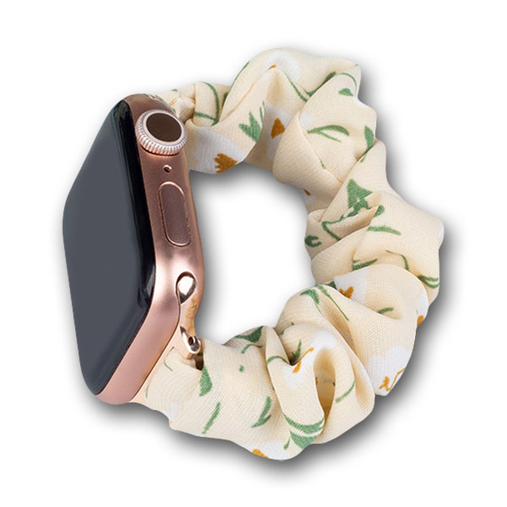 Audinė Apple Watch juosta 42/44/45mm dirželis apyrankė elastinga juosta - geltona